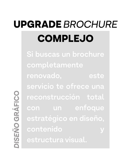 MEJORA | BROCHURE COMPLEJO