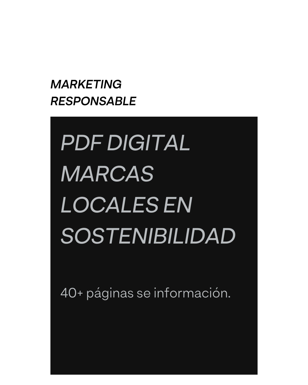 PDF | INFORMACIÓN SOSTENIBLE