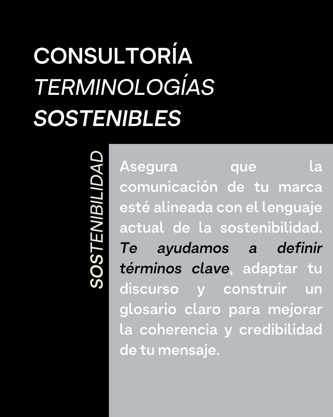CONSULTORÍA TERMINOLOGÍAS SOSTENIBLES