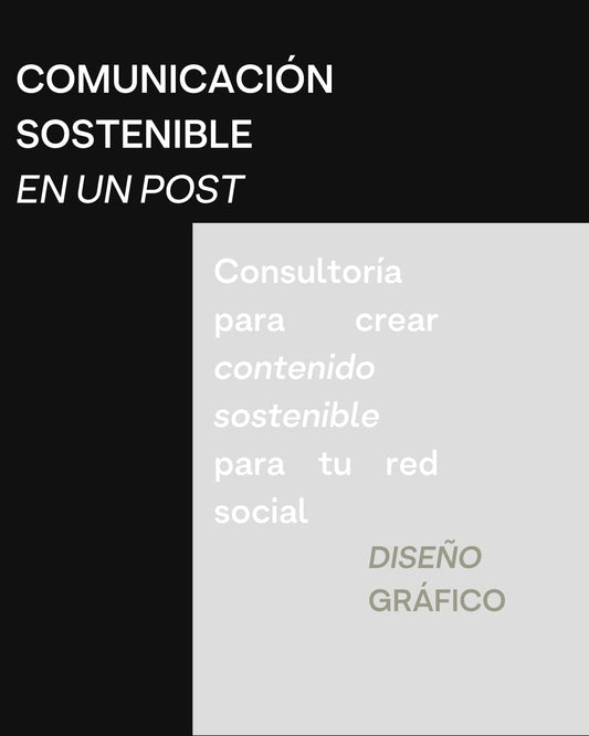 POST GRÁFICO | SOSTENIBLE